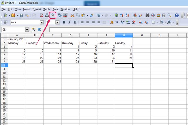 Kalender Openoffice 2025 - Gregorianischer Kalender 2025