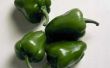 Instructies over het bevriezen van groene paprika 's