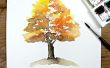 Eenvoudig herfst boom aquarel