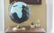 DIY geschilderde Globe (met gratis Templates)