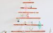 DIY moderne / wandmodel koperen pijp kerstboom