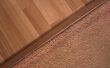 Hoe de overgang van de laminaat vloer naar tapijt