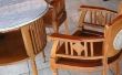 Aanwijzingen voor een zachte voor een stoel met houten wapens