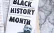 Zwarte geschiedenis idee van het verfraaien van de maand