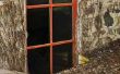 Correcte installatie van kelder venster goed ter vervanging van het Cement blok
