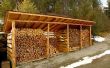 Ontwerpen om te bouwen van een houten schuur tot winkel brandhout