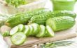 Hoe warboel van komkommers