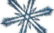 Hoe maak je buiten kerstversiering Snowflake