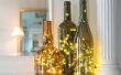 Hoe zetten Kerstverlichting in een fles wijn