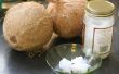 Het verwijderen van rimpels met kokosolie