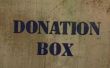 Welke woorden moet ik gebruiken voor een donatie Box?