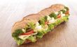 Vegetarische opties voor metro Sandwiches