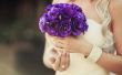 Diep paarse en zilveren bruiloft ideeën