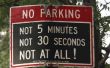 Regels voor het posten van geen betaald parkeren tekenen