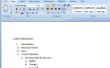 Hoe maak je een overzicht in Microsoft Word 2007