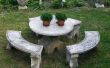 DIY Concrete picknicktafel