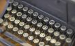 Hoe schoon de oude handmatige typemachine toetsen