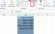 Notatie van datums in aflopende volgorde in Microsoft Excel