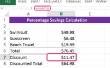 Hoe te berekenen Percentage besparingen in Microsoft Excel