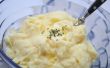 Hoe om magnetron knoflook aardappelpuree