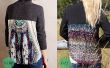 DIY geplooide stof-Back trui
