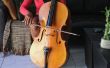 Colofonium toepassen op een Cello strijkstok