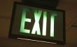 Hoe vervang ik een Exit-teken