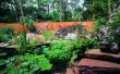 Rechthoekige tuin ontwerpplan