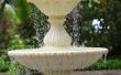 Kunt u bleekwater of chloor in een Concrete fontein?