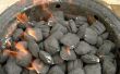 Het verwijderen van vlekken van houtskool