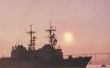 De topsnelheid van torpedobootjagers van de Marine