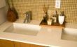 Graniet Vs. Quartz voor kleine badkamer items