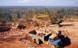 Regenwoud ontbossing veroorzaakt door mijnbouw