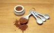 Het gebruik van cacao poeder voor Unsweet chocolade Squares
