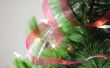 Technieken voor het plaatsen van linten rond een kerstboom