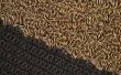 Het oplossen van een zelfgemaakte haak Rag tapijt dat omhoog krullen