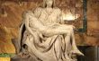De elementen van het ontwerp gebruikt in Michelangelo's Pieta
