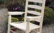 How to Paint een buiten houten schommelstoel
