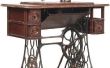 Hoe om te herstellen van de houten bureau van een Vintage Singer naaimachine