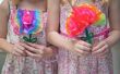 Hoe maak je papier bloemen met kinderen