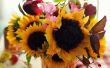 Hoe maak je papier zonnebloemen