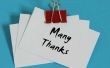 Lijst van manieren om te zeggen "Thank You"