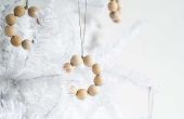 Hoe te maken van een kerst krans Ornament van houten kralen