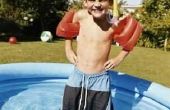 Is het veilig om te zetten van een kind zwembad op het dek?