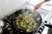 Broccoli en rundvlees roer Fry met bloem en niet maïzena