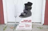 Hoe te dragen een Walking Boot & gebruik van krukken