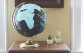 DIY geschilderde Globe (met gratis Templates)