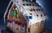 Hoe maak je een peperkoek huis voor een gazon decoratie met Kerstmis