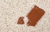 Hoe chocolade vlekken uit tapijt