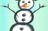 Hoe te schilderen een gezicht sneeuwpop